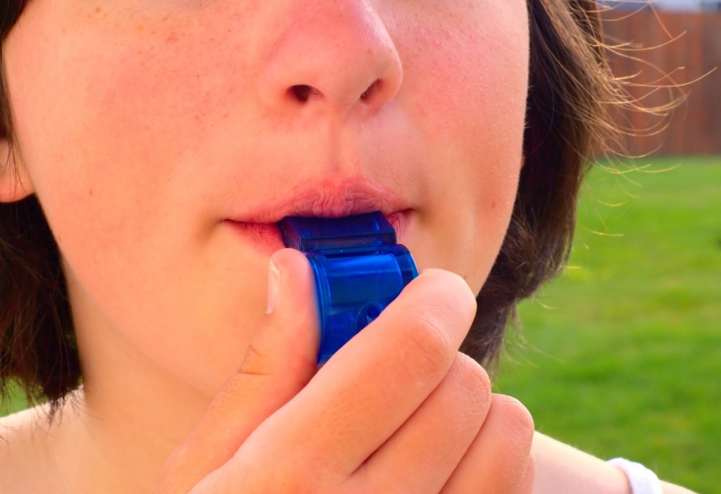 How To Teach Your Dog To Come When You Blow A Whistle Dog Puppy   Bigstockphoto Girl Blowing Blue Whistle 38094411 1024x702 